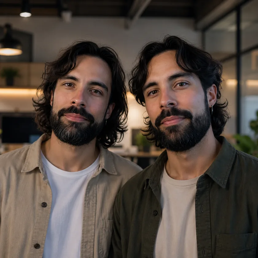 Roberto e Ricardo Dias, fundadores e instrutores da Imersão IA